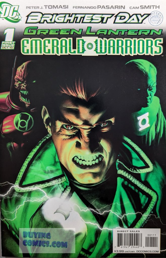 Green Lantern Emerald Warriors #1 Comic Book Cover Art