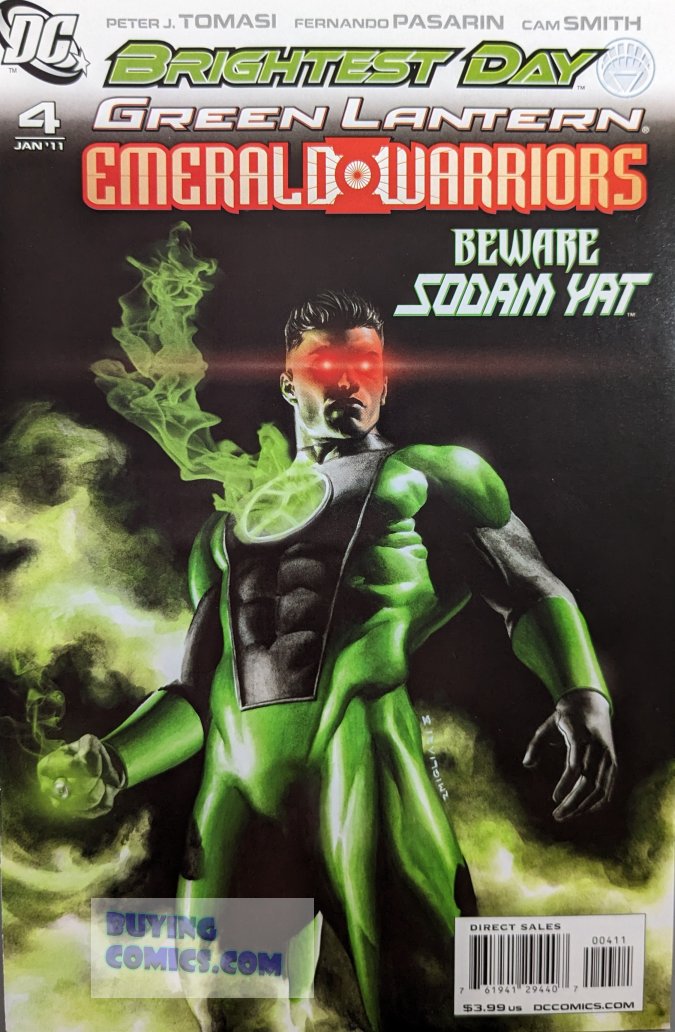 Green Lantern Emerald Warriors #4 Comic Book Cover Art