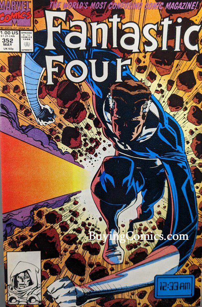 Fantastic Four #352 Comic Book Cover Art