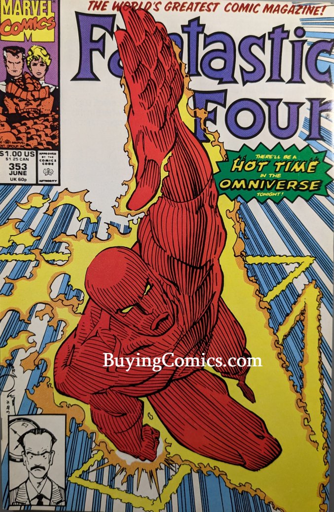 Fantastic Four #353 Comic Book Cover Art