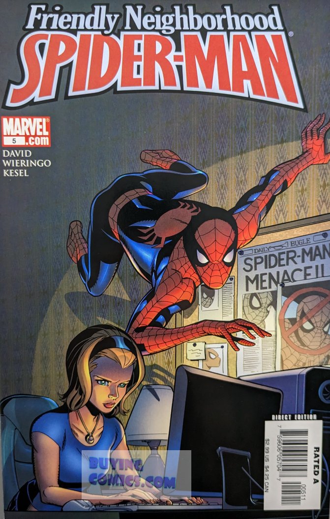 Friendly Neighborhood Spider-Man #5 Comic Book Cover Art