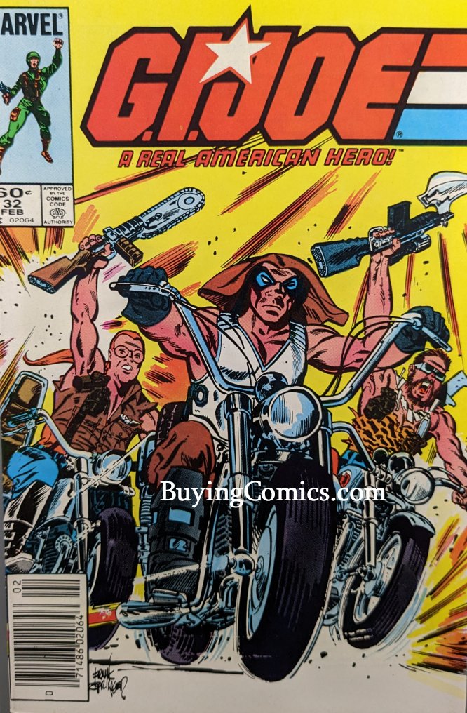 G.I. Joe #32 Comic Book Cover Art