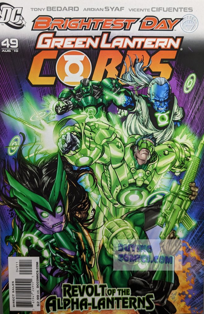 Green Lantern Corps #49 Comic Book Cover Art