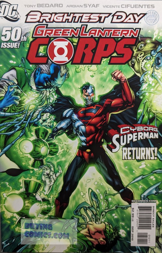 Green Lantern Corps #50 Comic Book Cover Art