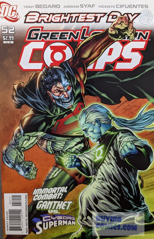 Green Lantern Corps #52 Comic Book Cover Art