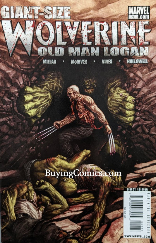 Wolverine Old Man Logan Giant Size #1 Comic Book Cover Art