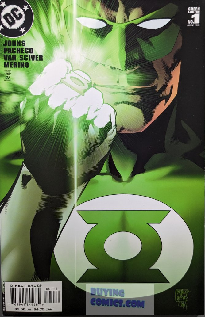 Green Lantern #1 Comic Book Cover Art