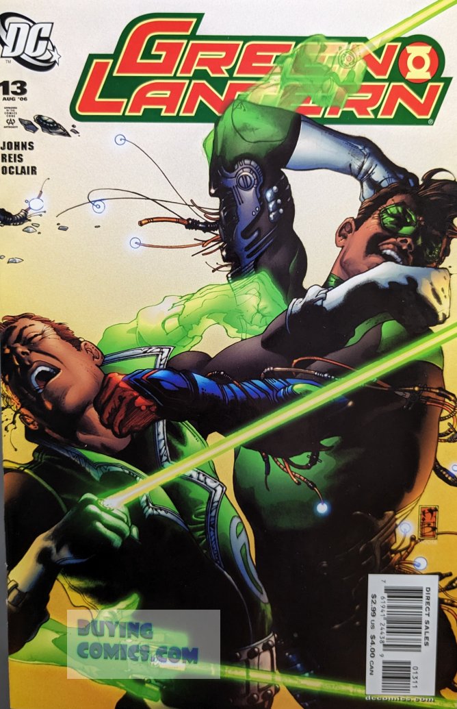 Green Lantern #13 Comic Book Cover Art