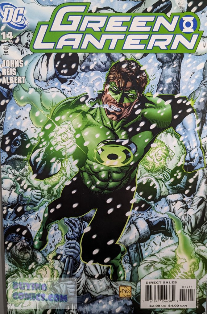 Green Lantern #15 Comic Book Cover Art