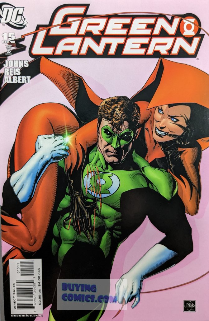 Green Lantern #15 Comic Book Cover Art