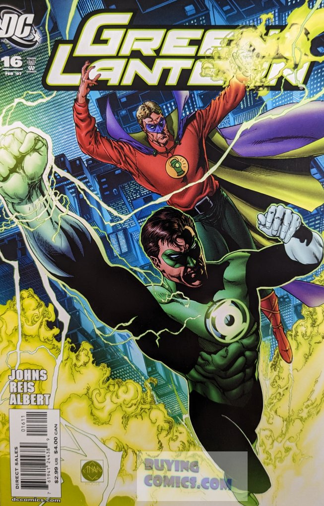 Green Lantern #16 Comic Book Cover Art