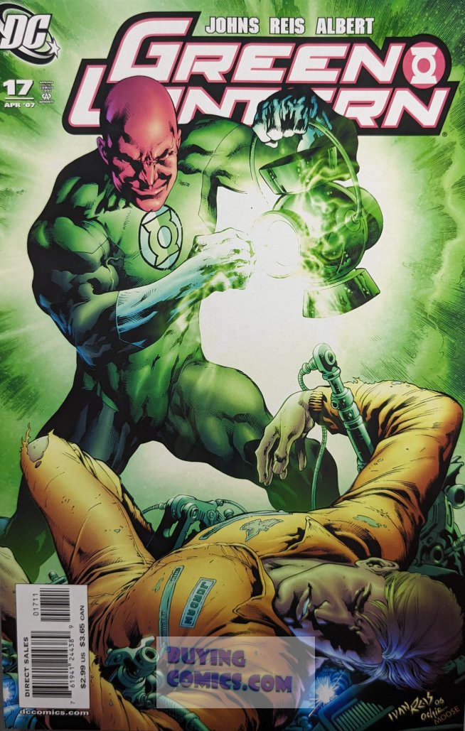 Green Lantern #17 Comic Book Cover Art