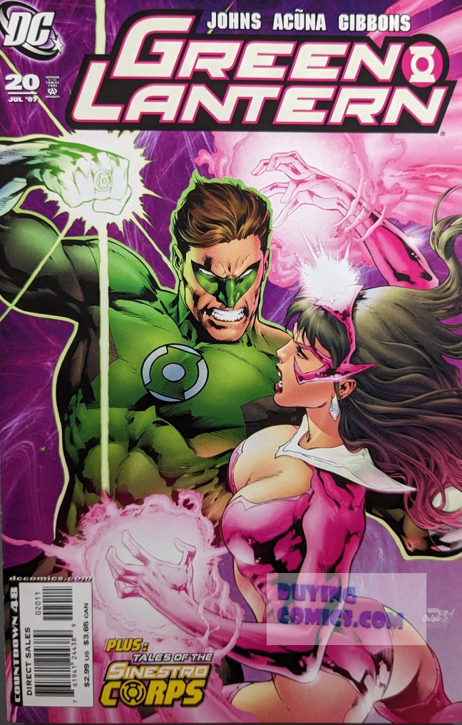 Green Lantern #20 Comic Book Cover Art