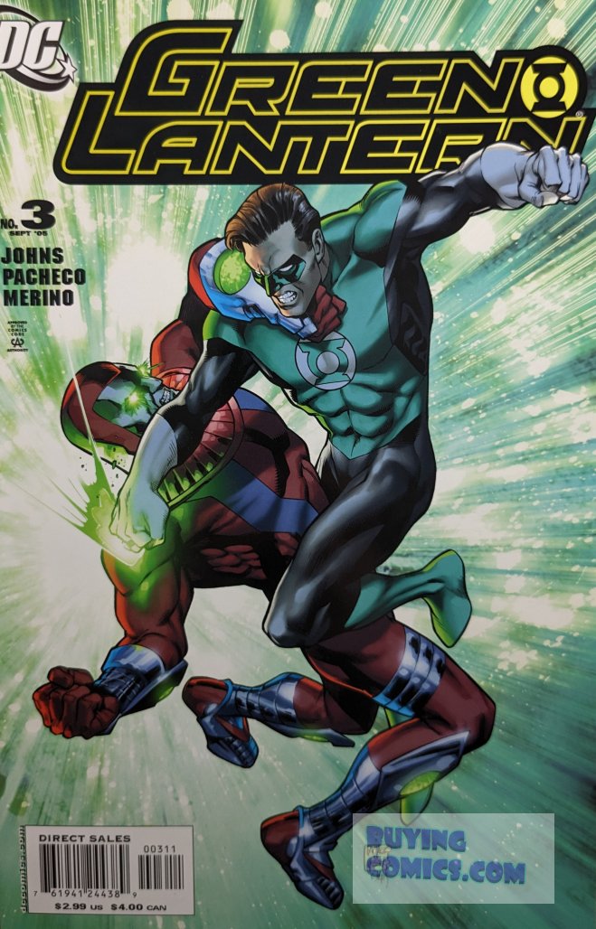 Green Lantern #3 Comic Book Cover Art