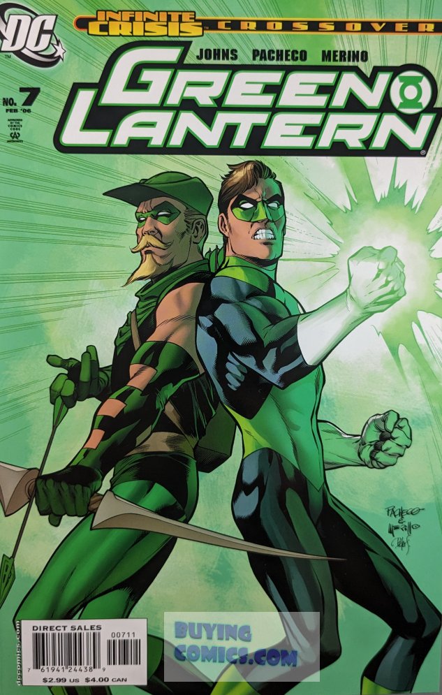 Green Lantern #7 Comic Book Cover Art