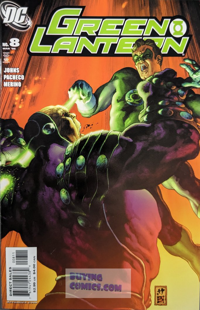 Green Lantern #8 Comic Book Cover Art