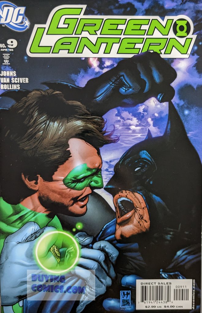 Green Lantern #9 Comic Book Cover Art