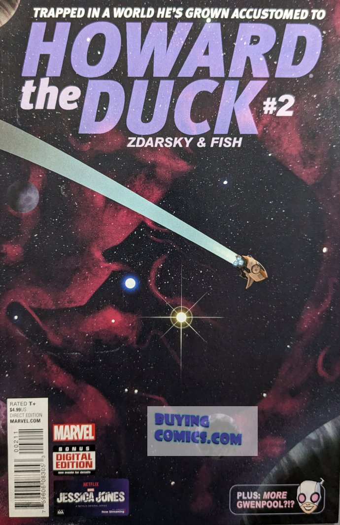 Howard The Duck #2 Comic Book Cover Art