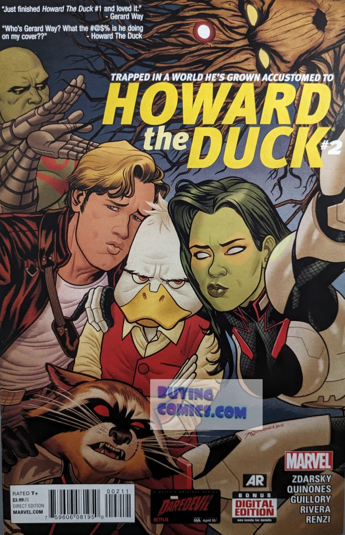 Howard The Duck #2 Comic Book Cover Art