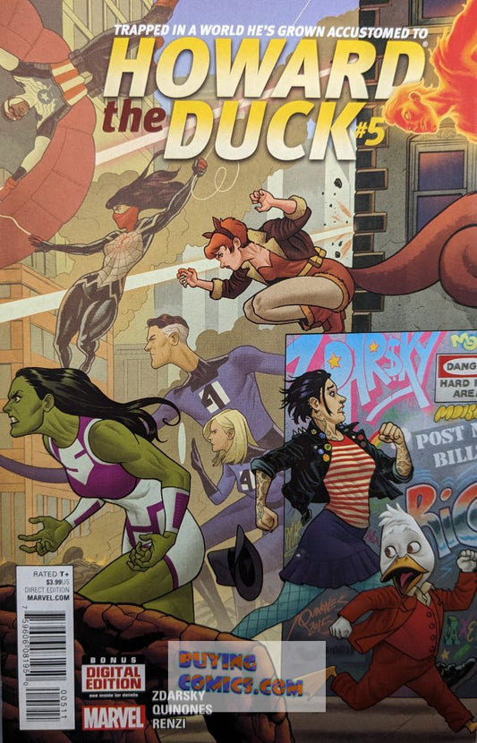 Howard The Duck #5 Comic Book Cover Art