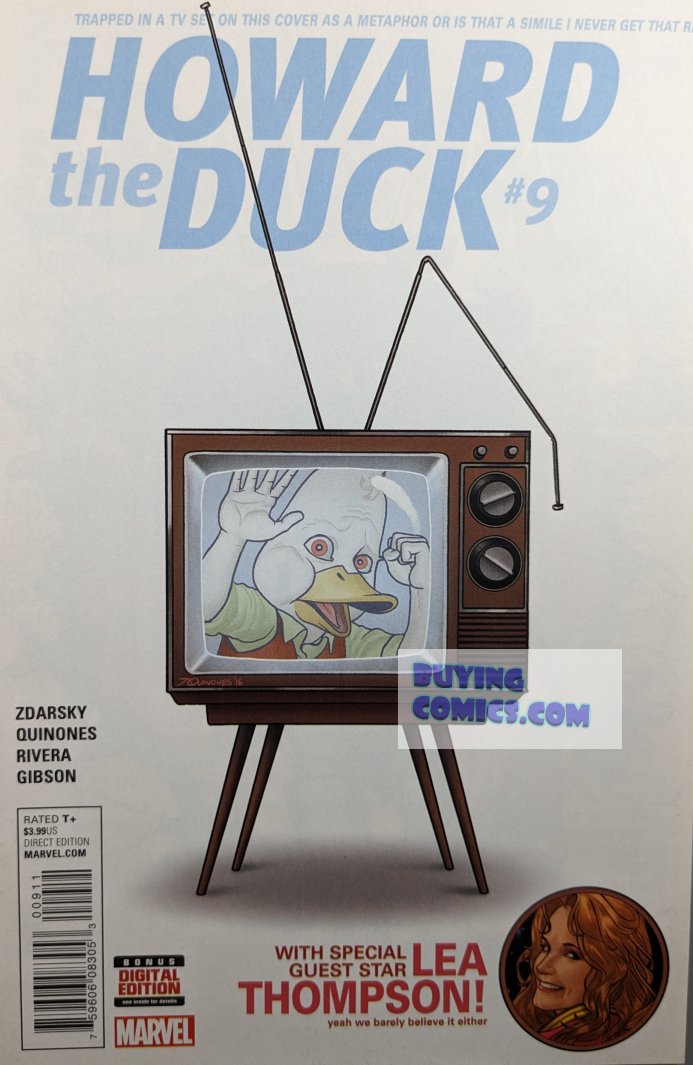 Howard The Duck #9 Comic Book Cover Art