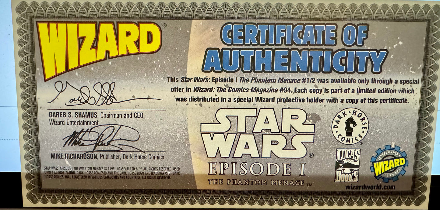 STAR WARS EPISODE 1 THE PHANTOM MENACE WIZARD 1/2