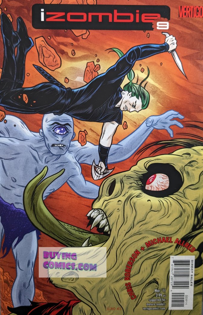 iZombie #9 Comic Book Cover Art