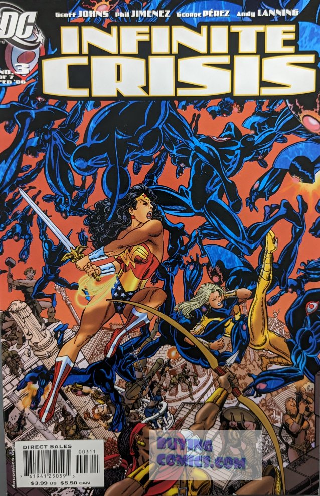 Infinite Crisis #3 Comic Book Cover Art by George Perez