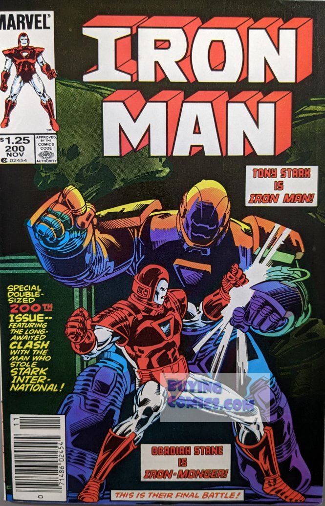 Iron Man #200 Comic Book Cover Art