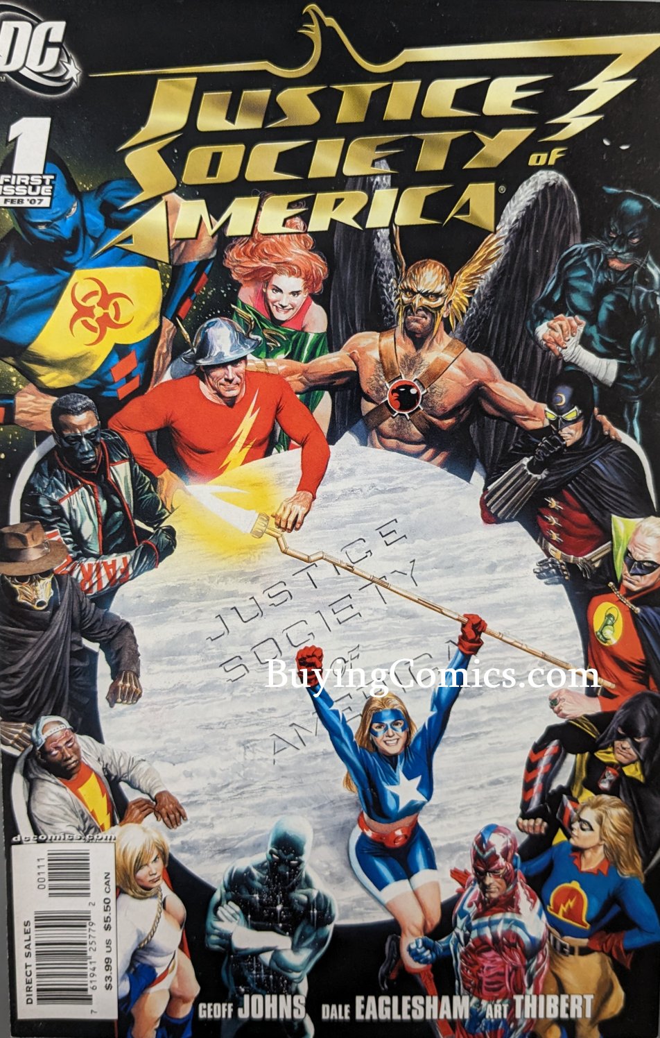 Justice Society of America #1 Comic Book Cover Art by Alex Ross