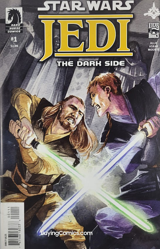 Star Wars Jedi The Dark Side #1 Cover Art