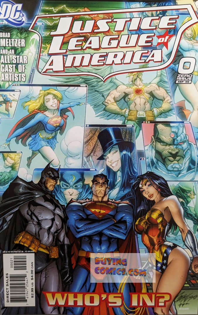 Justice League Of America #0 Comic Book Cover Art by J. Scott Campbell