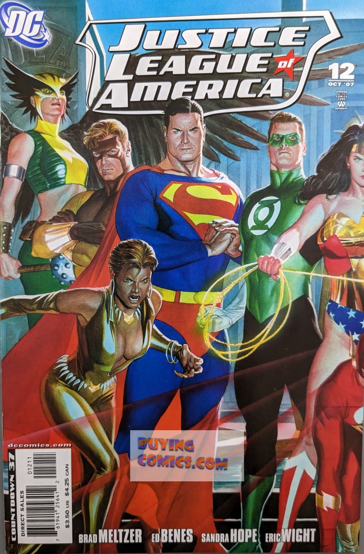 Justice League Of America #12 Comic Book Cover Art by Alex Ross