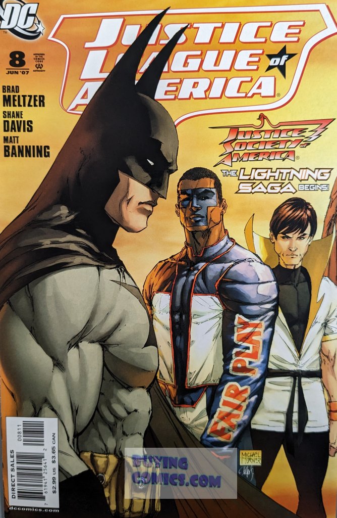 Justice League Of America #8 Comic Book Cover Art