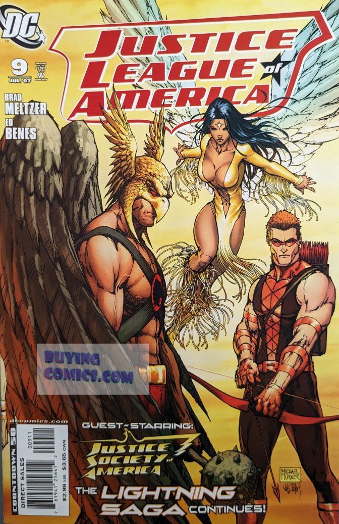 Justice League Of America #9 Comic Book Cover Art