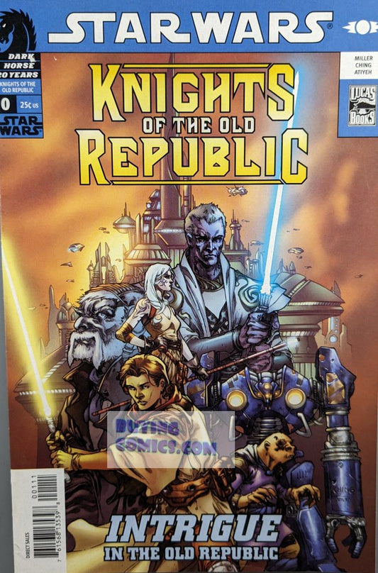 Star Wars Knights Of The Old Republic #0 Comic Book Cover Art