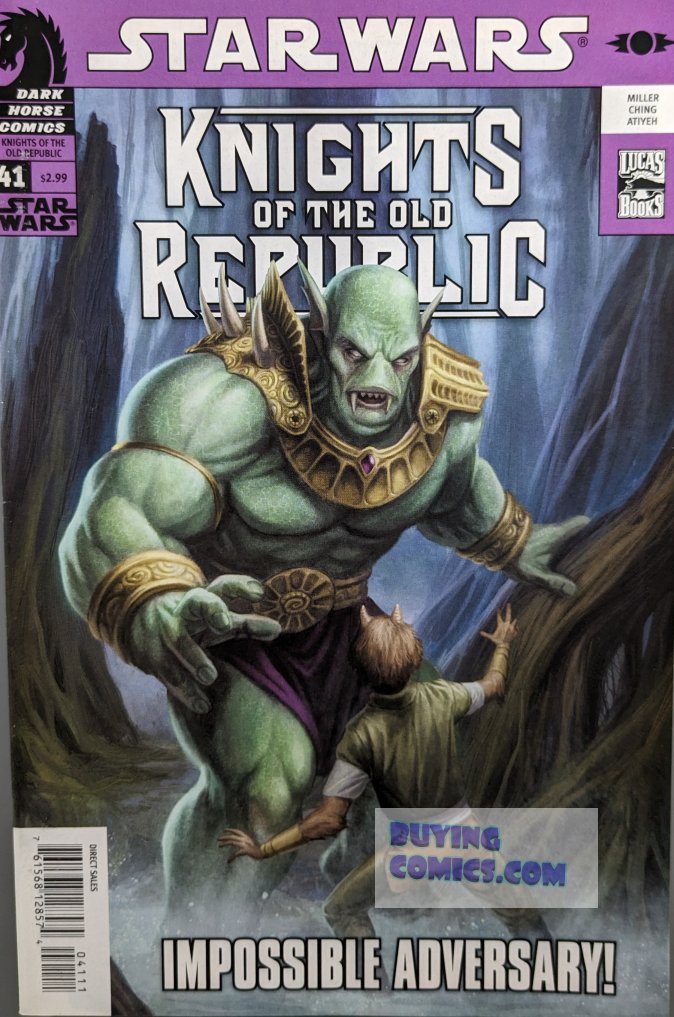 Star Wars Knights Of The Old Republic #41 Comic Book Cover Art