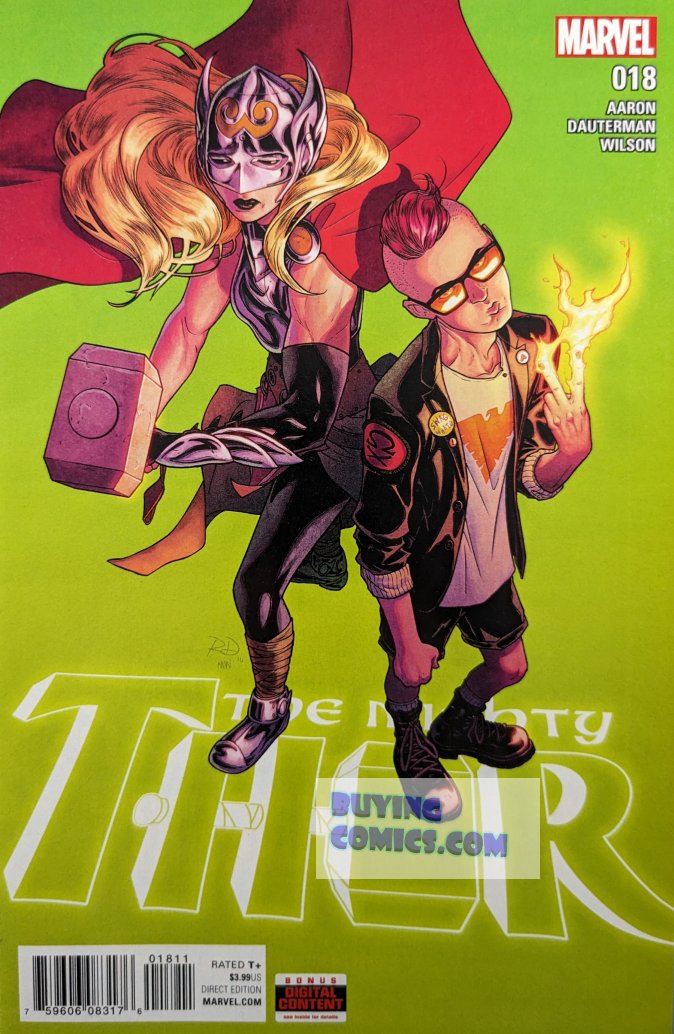 Mighty Thor #18 Comic Book Cover Art by Russell Dauterman