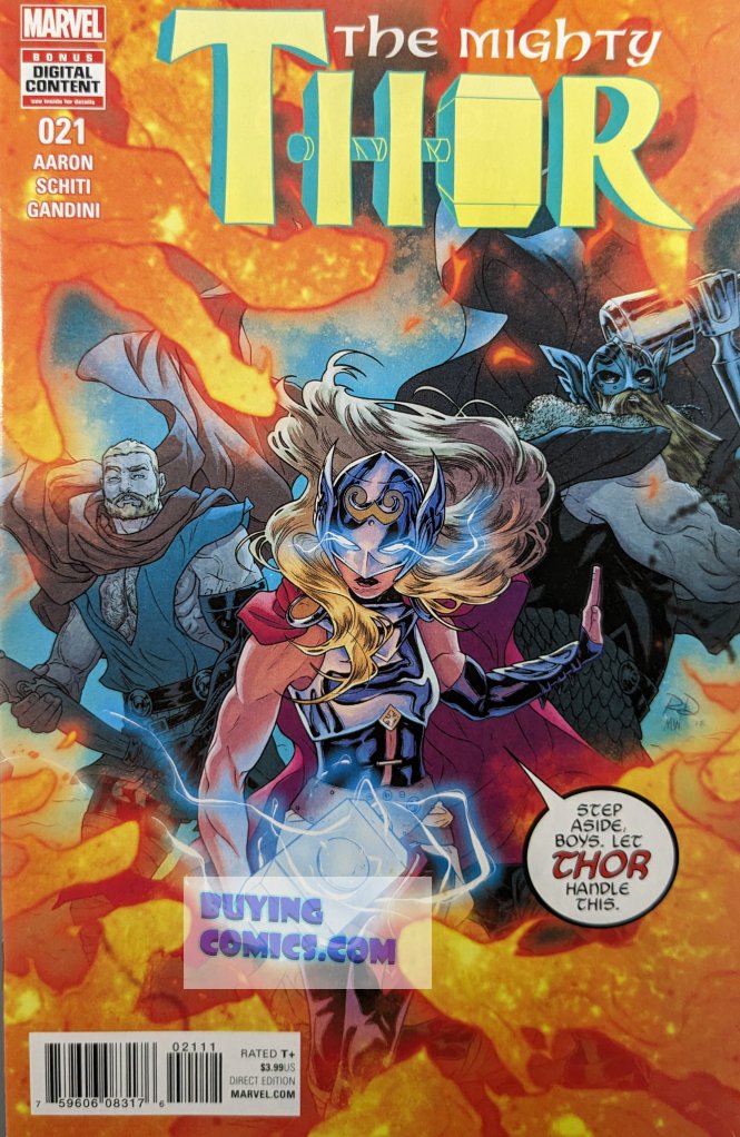 Mighty Thor #21 Comic Book Cover Art by Russell Dauterman