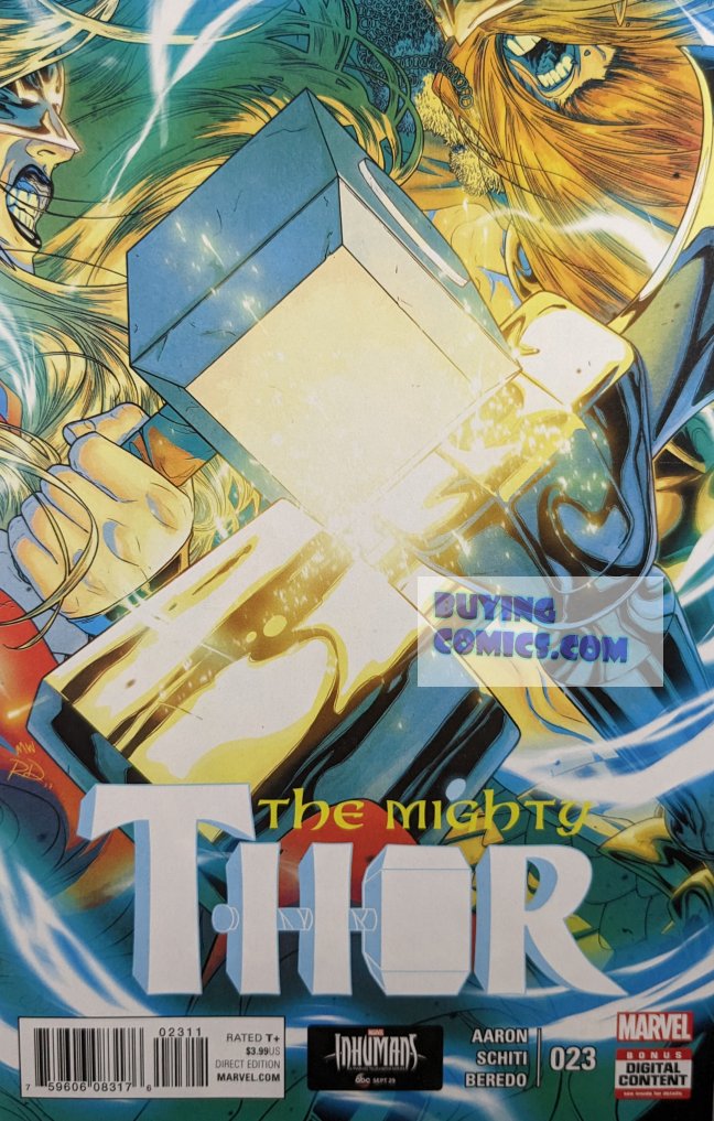 Mighty Thor #23 Comic Book Cover Art by Russell Dauterman