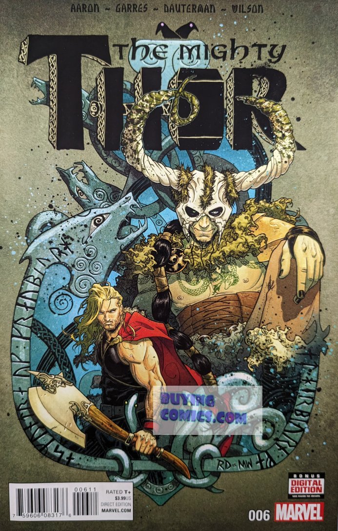 Mighty Thor #6 Comic Book Cover Art by Russell Dauterman