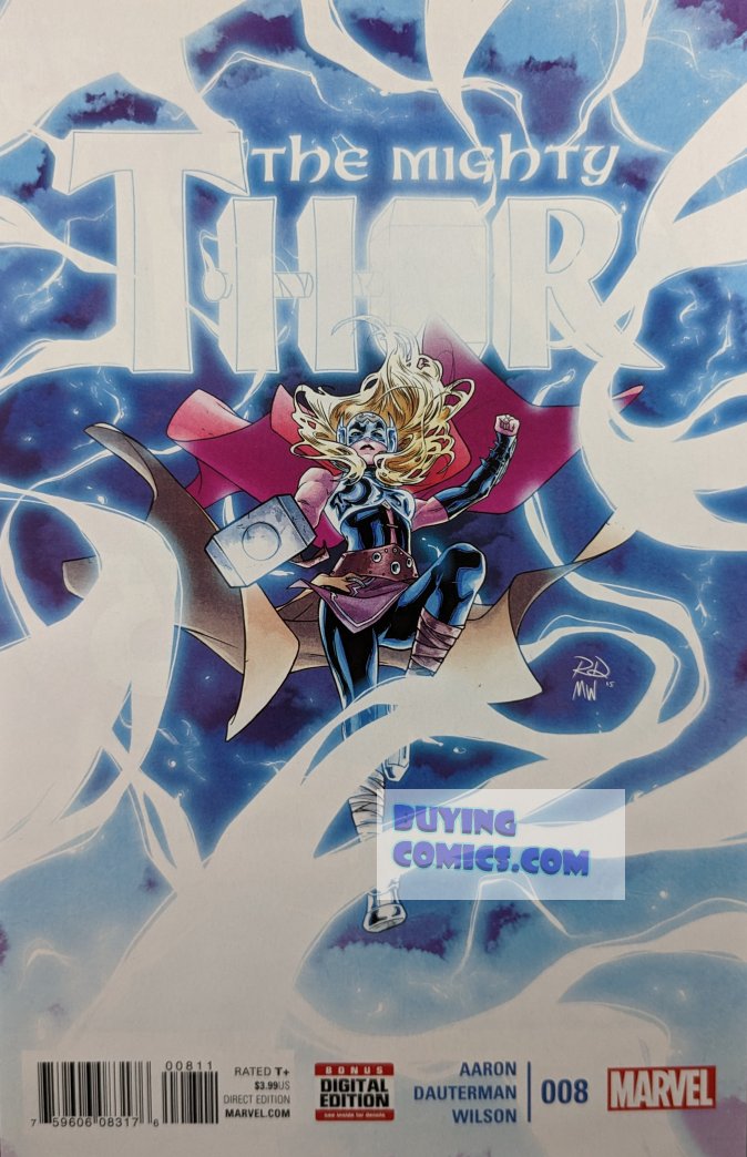 Mighty Thor #8 Comic Book Cover Art by Russell Dauterman