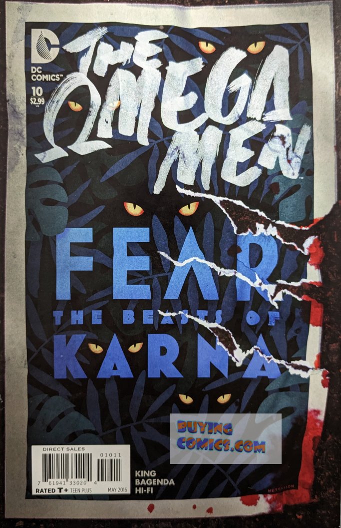 The Omega Men #10 Comic Book Cover Art by Trevor Hutchison