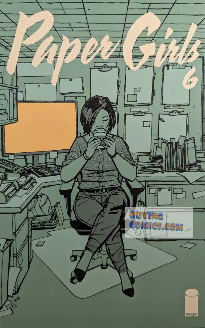 Paper Girls #6 Comic Book Cover Art by Cliff Chiang