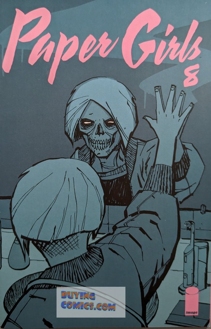 Paper Girls #8 Comic Book Cover Art by Cliff Chiang