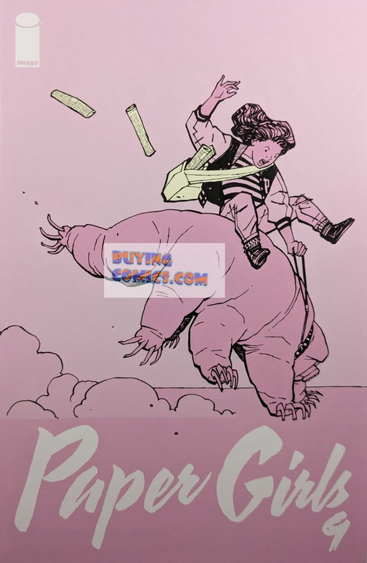 Paper Girls #9 Comic Book Cover Art by Cliff Chiang