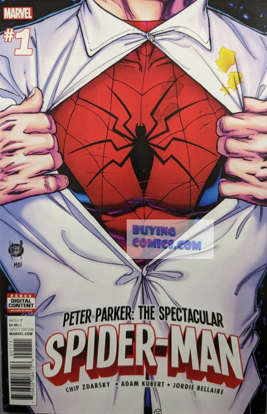 Peter Parker The Spectacular Spider-Man #1 Comic Book Cover Art