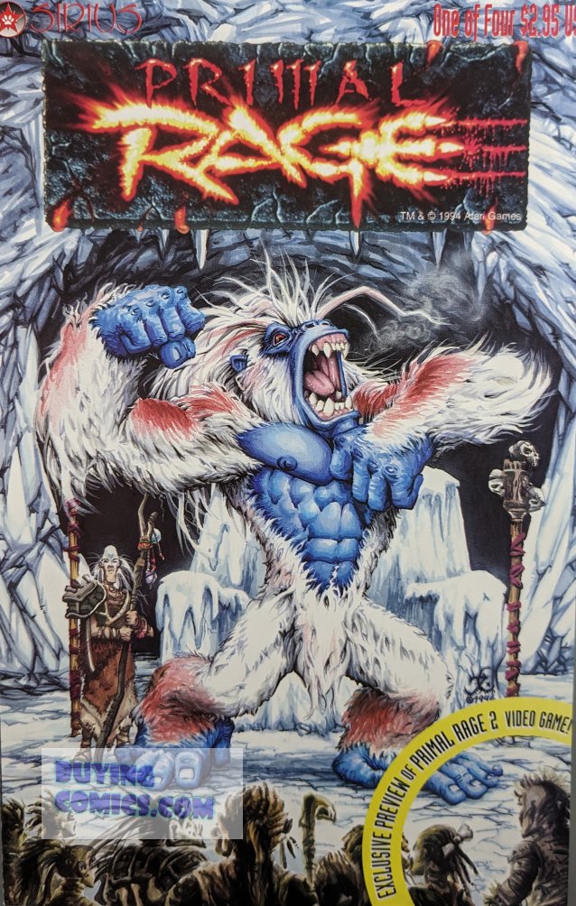 Primal Rage #1 Comic Book Cover Art