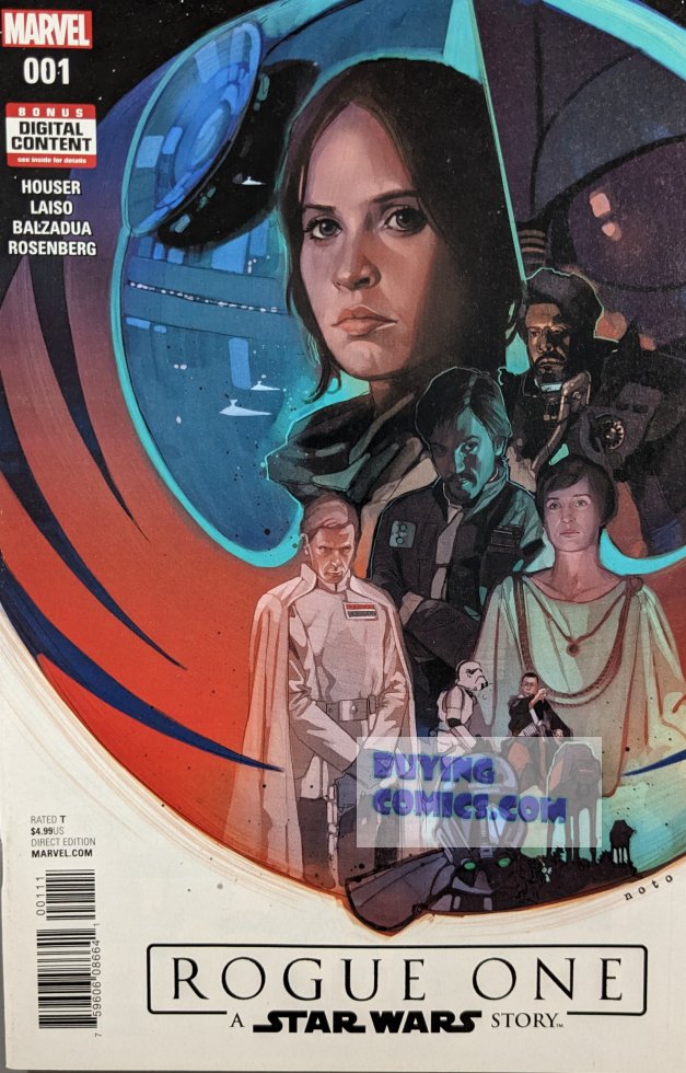 Star Wars Rogue One #1 Comic Book Cover Art