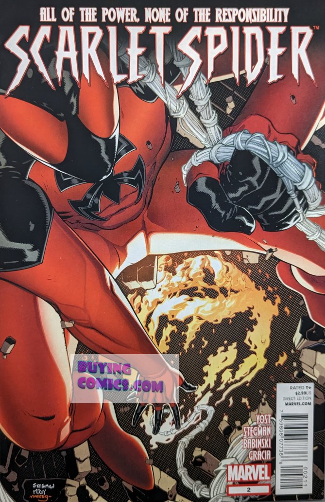 Scarlet Spider #2 Comic Book Cover Art